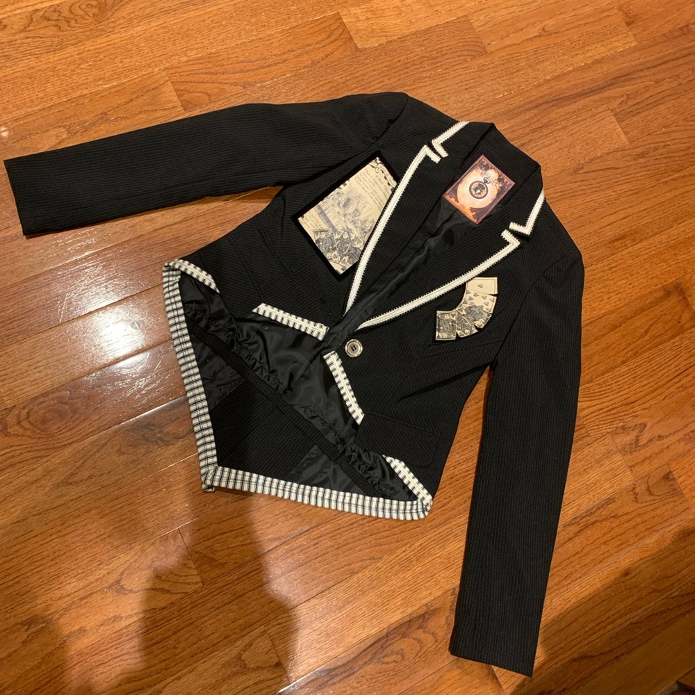Mad Hatter Inspired Mourning Tuxedo Jacket